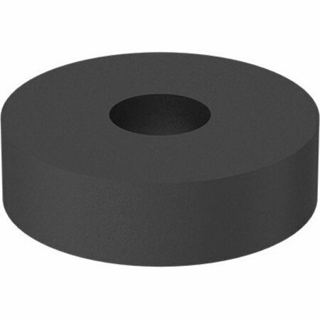 BSC PREFERRED Chemical-Resistant Santoprene Sealing Washer for No 6.120 ID.375 OD.081-.105 Thick Black, 50PK 94733A742